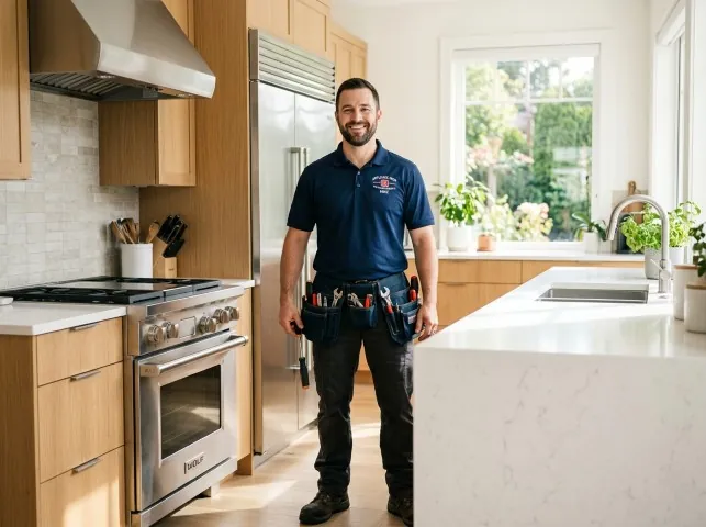 Appliance Repair Hero technician after an appliance repair in a Nevada home